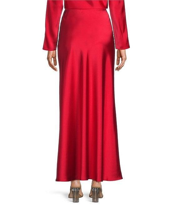 Antonio Melani Bella A-Line Satin Maxi Skirt Product Image