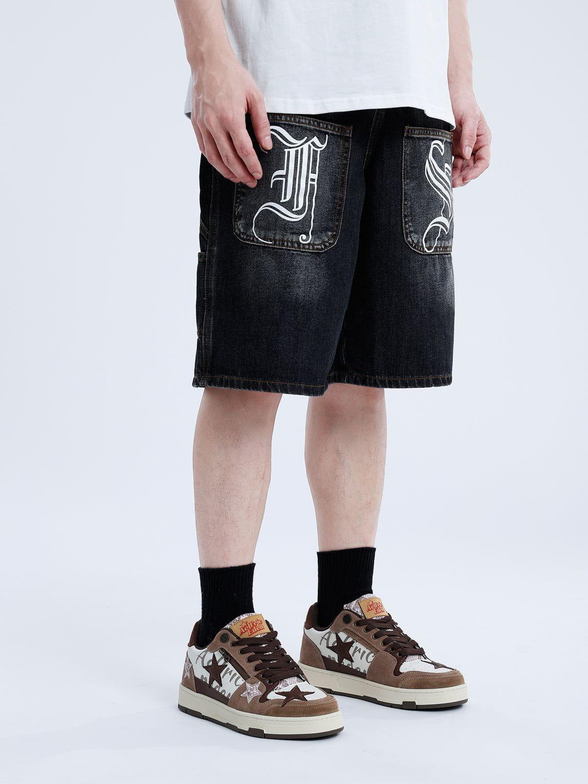Starry Climb Stars Casual All-Match Denim Skate Shoes Product Image