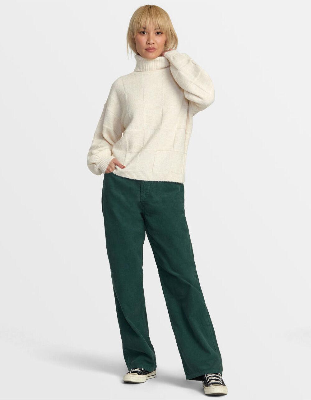 RVCA Vineyard Womens Turtleneck Sweater - CREAM Product Image