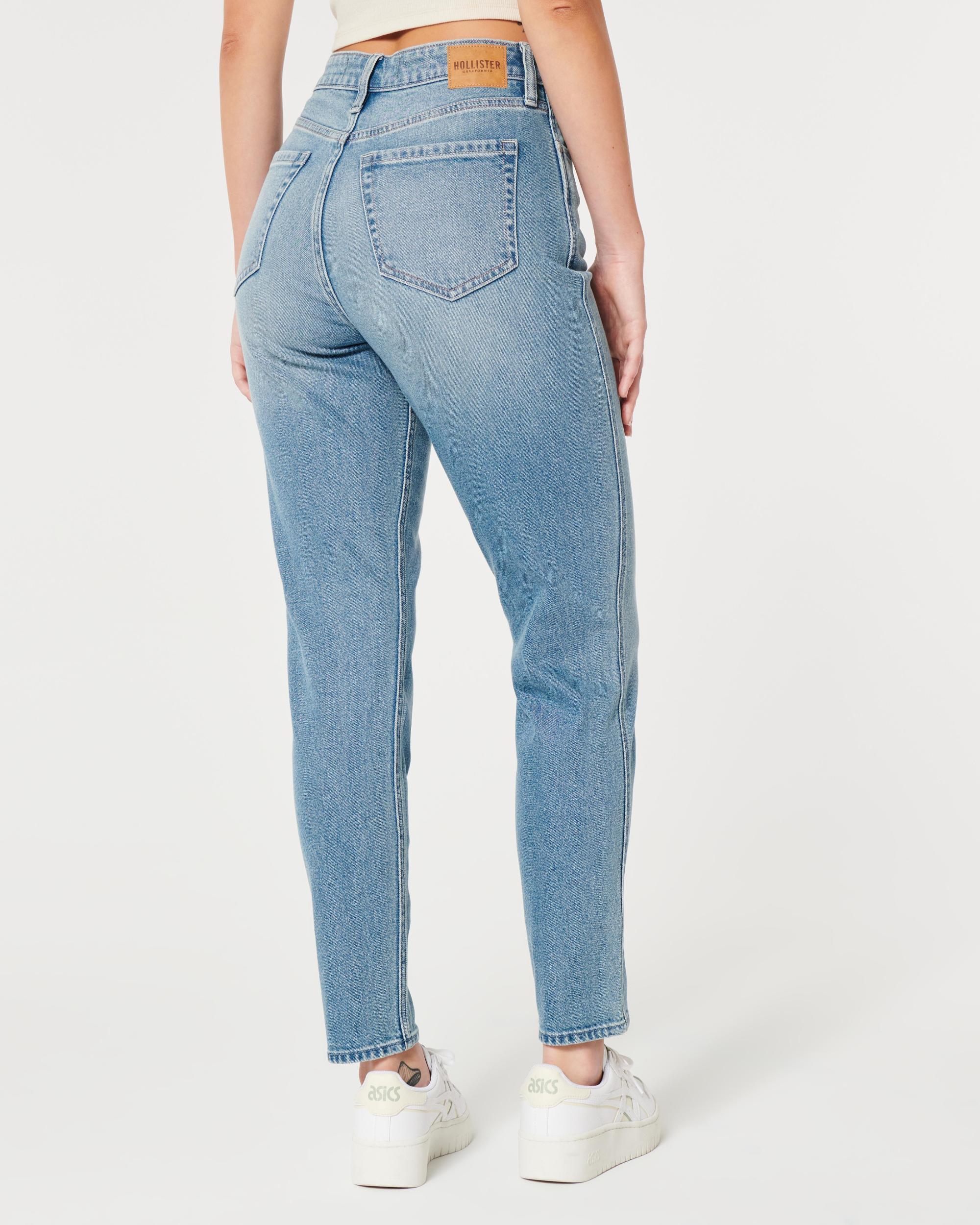 Curvy Ultra High-Rise Medium Wash Mom Jeans Product Image