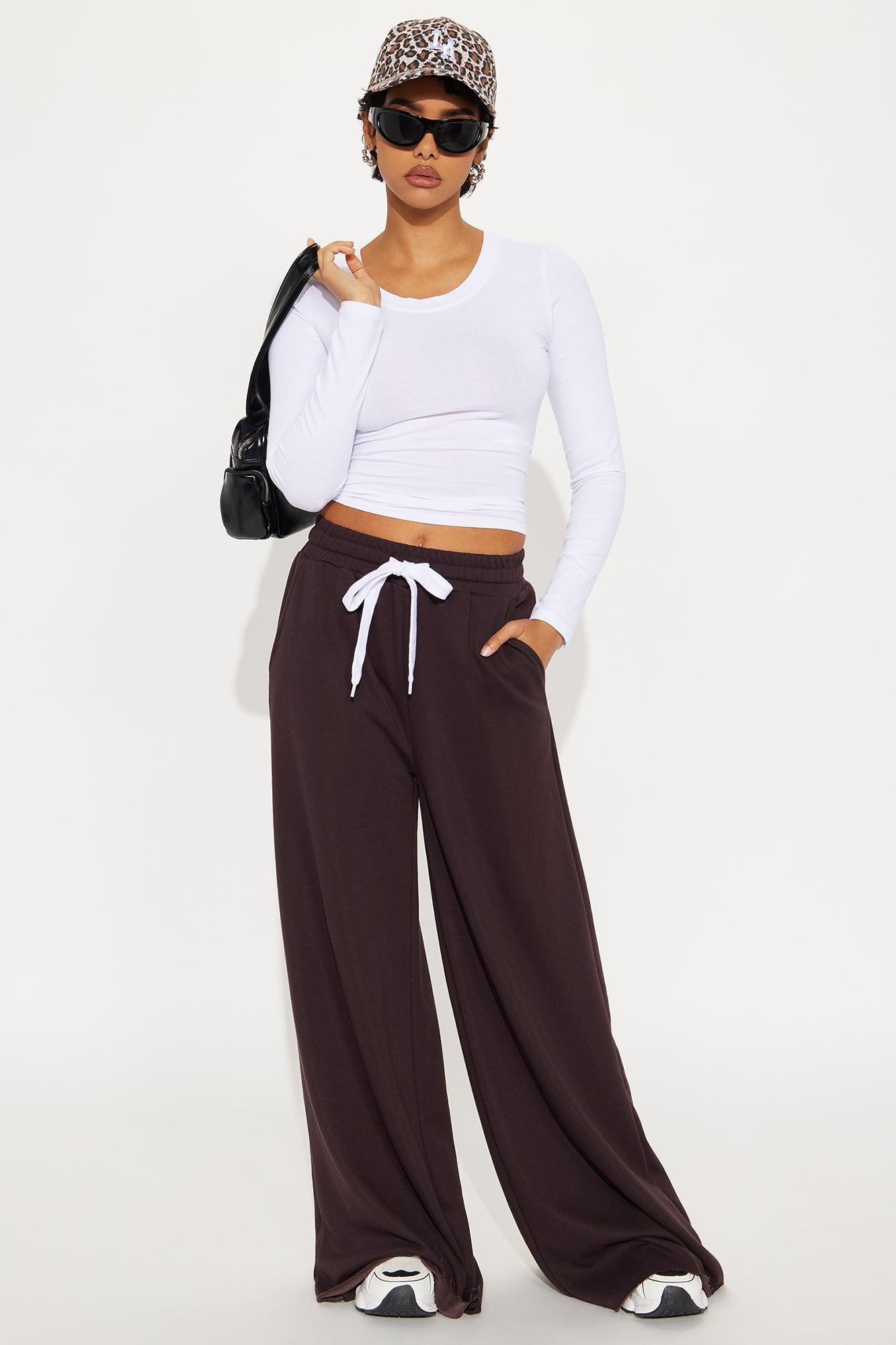 Elise Round Neck Long Sleeve Top - White Product Image