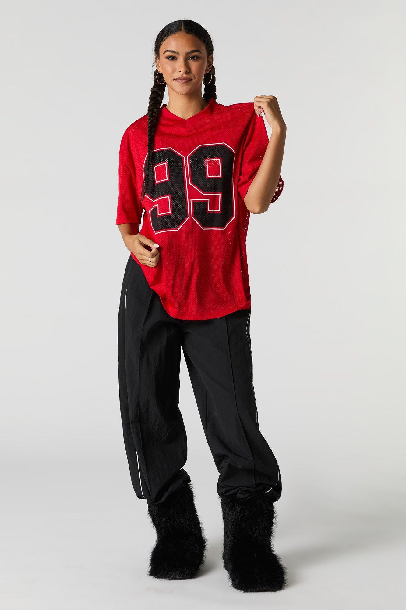 Graphic Mesh Football Jersey Female Product Image