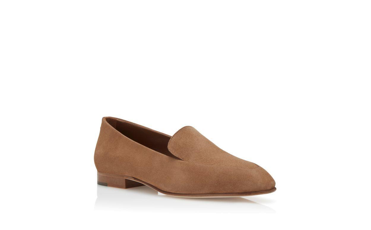 PITAKA_LI Light Brown Suede Loafers Product Image