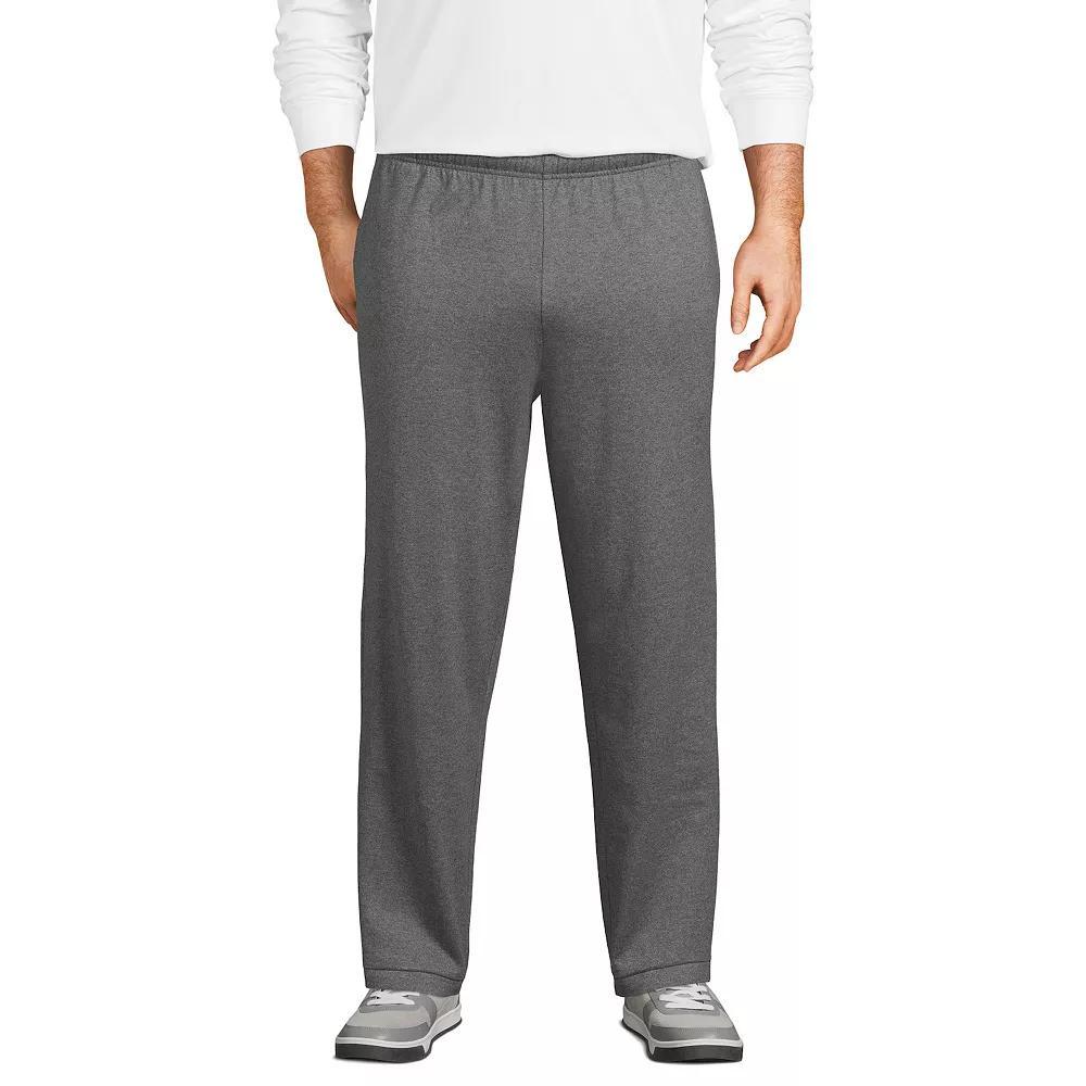 Big & Tall Lands' End Jersey Knit Sweatpants, Men's, Size: 3XB, Gray Grey Product Image