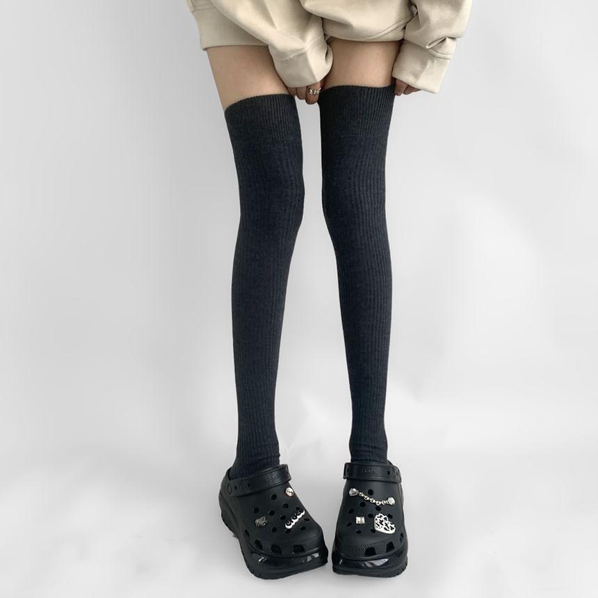 Plain Over-The-Knee Socks Product Image