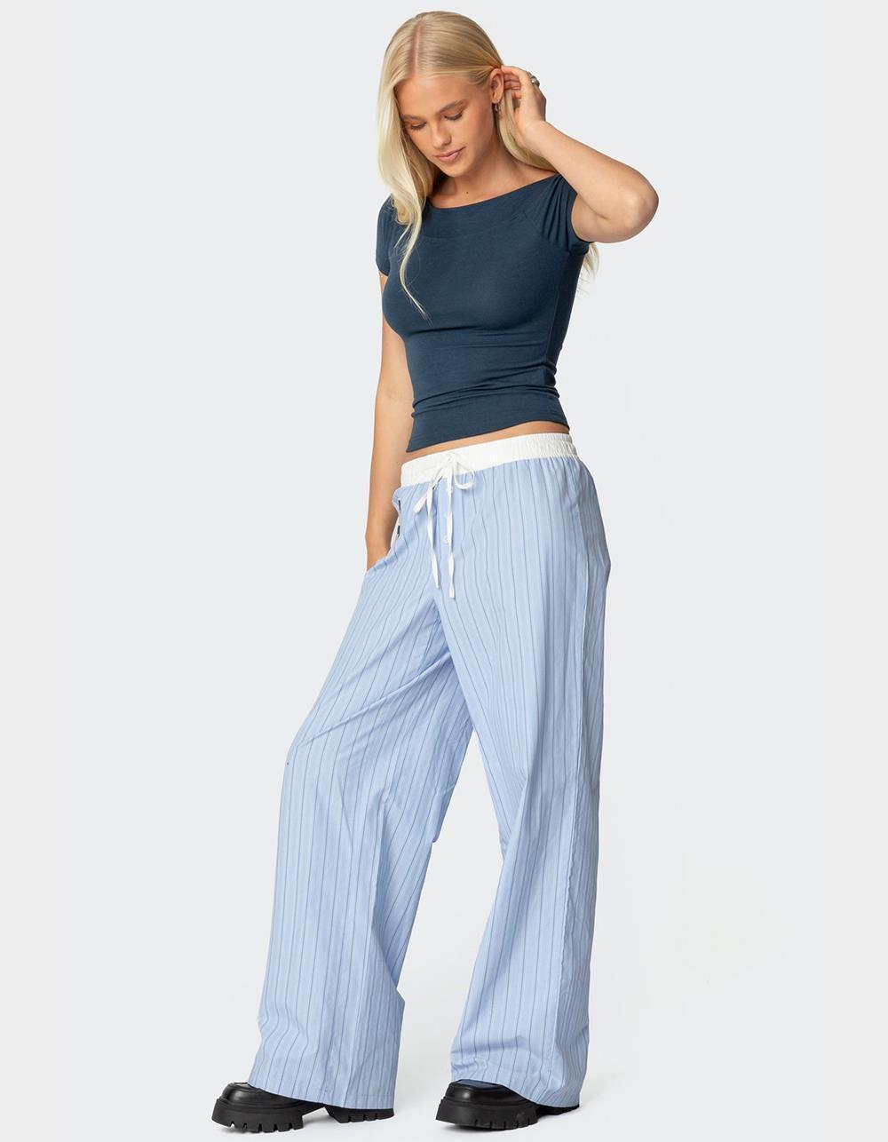 EDIKTED Becca Boat Neck Top Product Image