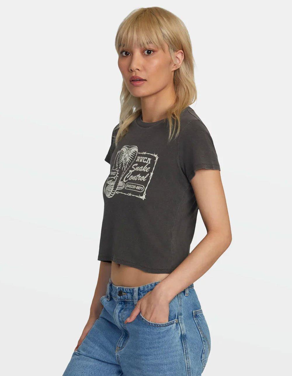 RVCA 411 Womens Crop Tee Product Image
