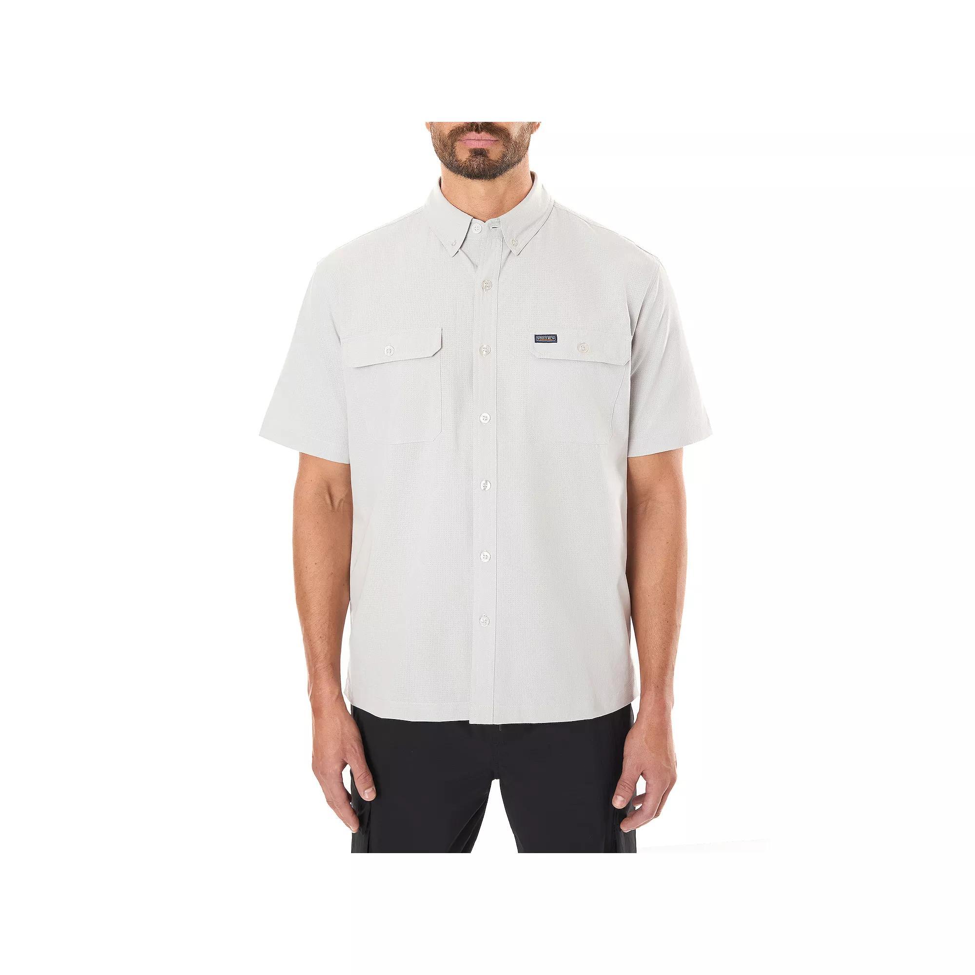 Big & Tall Smith's Workwear Short Sleeve Quick Dry Performance Shirt, Men's, Size: 3XB, Green Product Image
