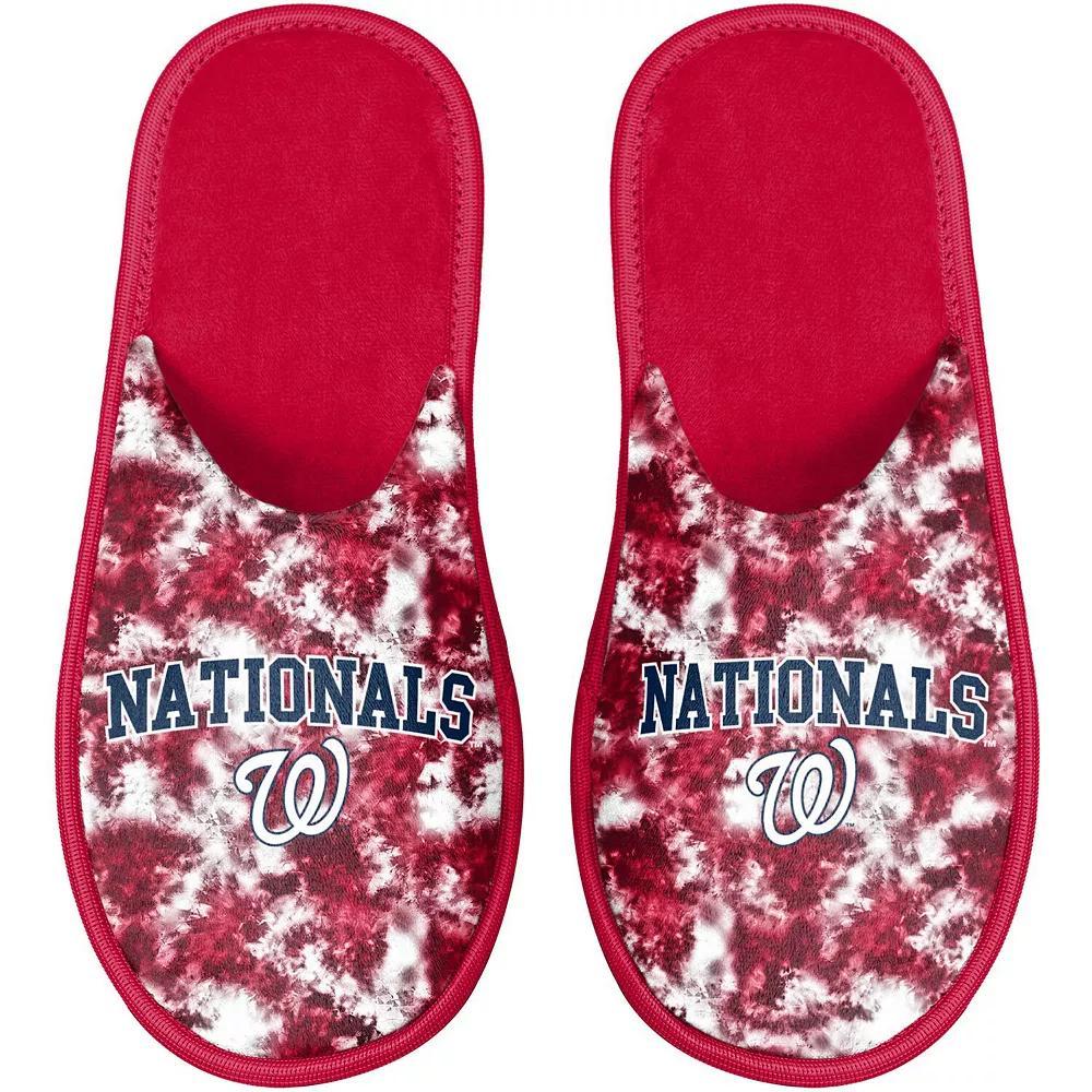 Women's FOCO Washington Nationals Iconic Logo Scuff Slippers, Size: Medium, Blue Product Image