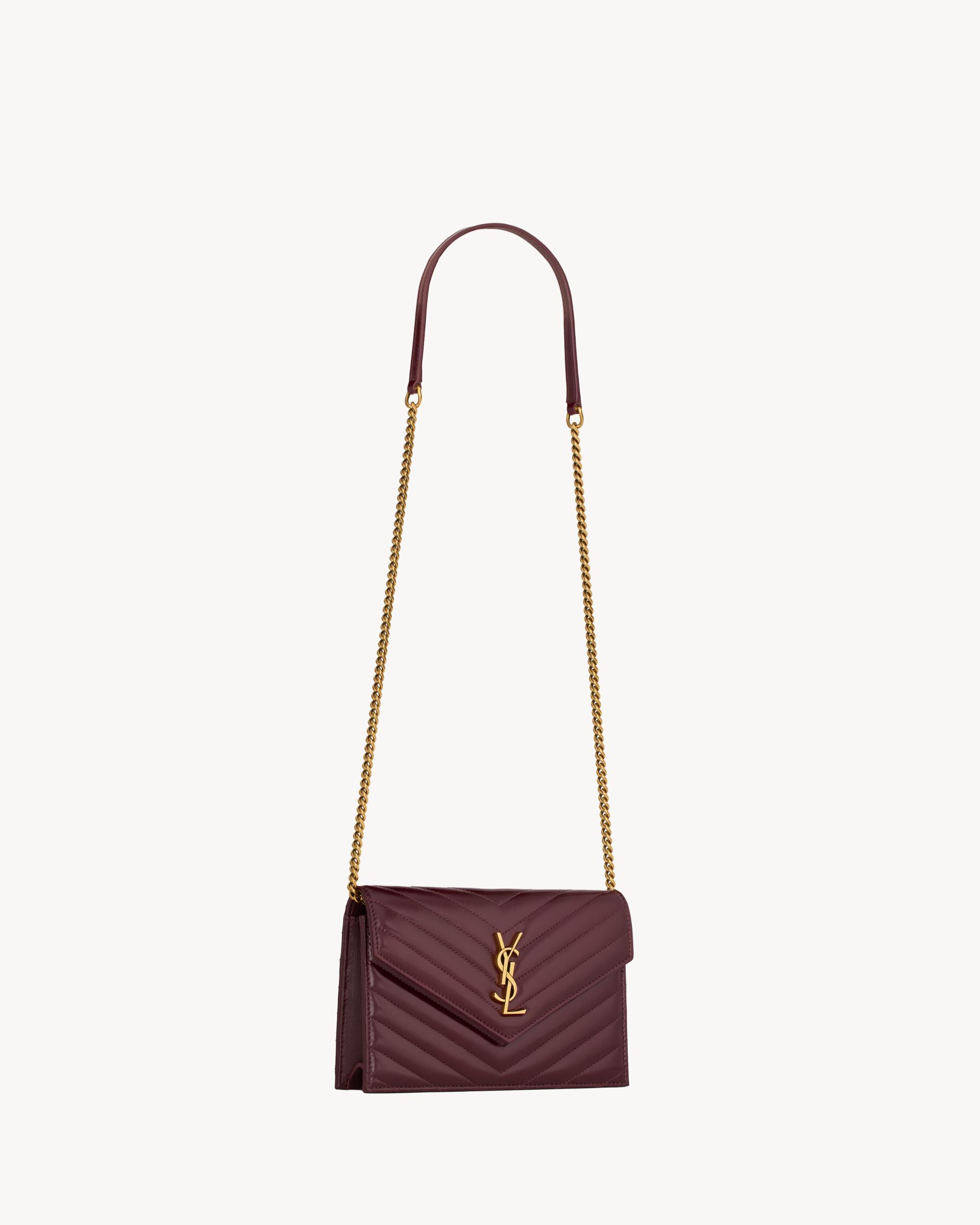 CASSANDRE envelope chain wallet in shiny leather Product Image
