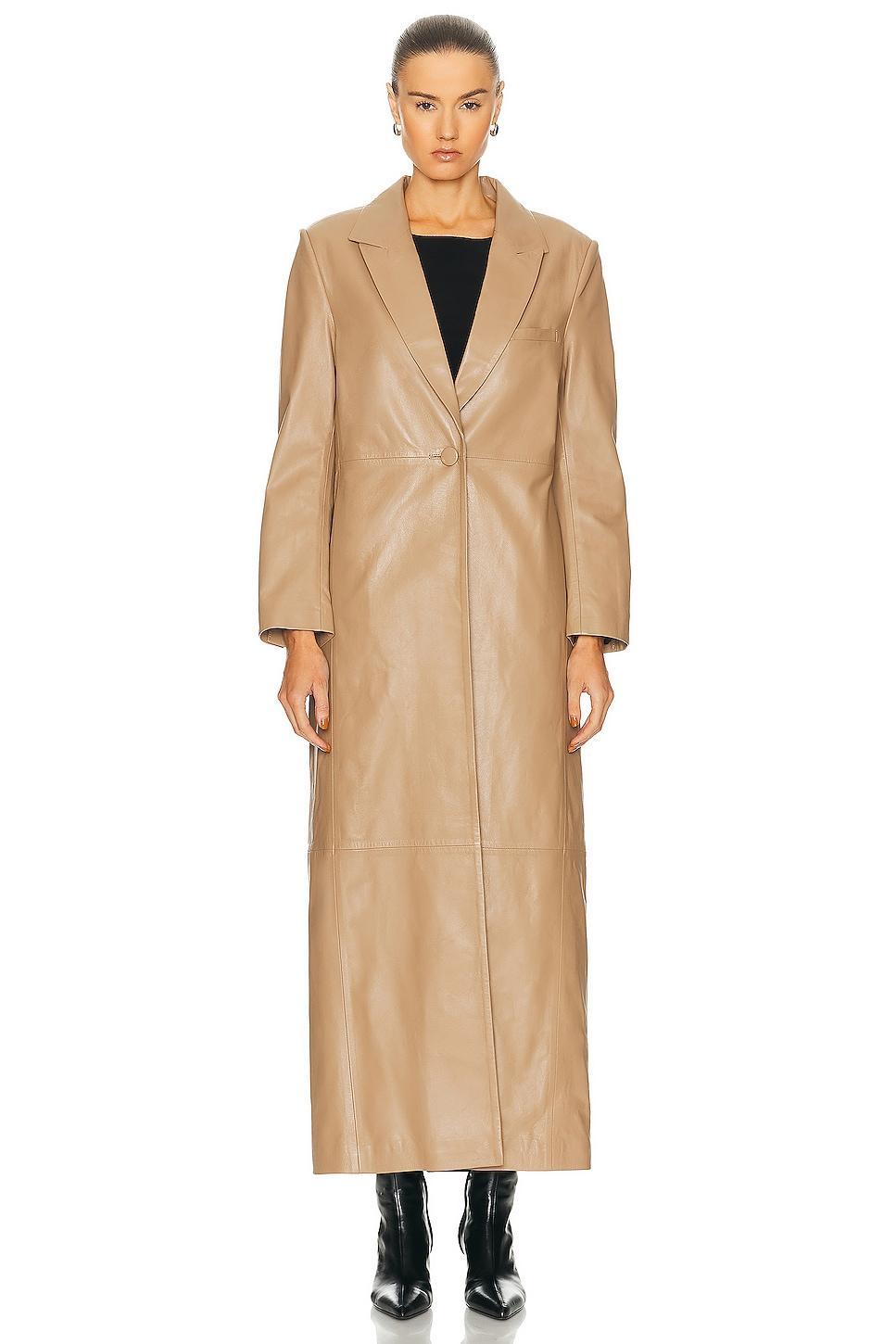 NOUR HAMMOUR Laithan Coat Tan. (also in ). Product Image