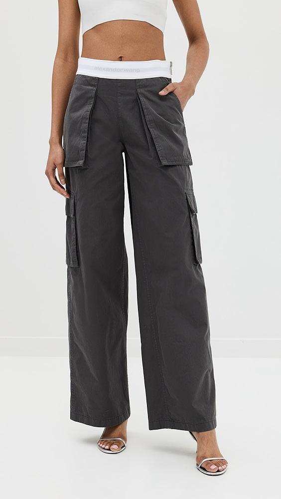 Alexander Wang Mid Rise Cargo Rave Pants | Shopbop Product Image