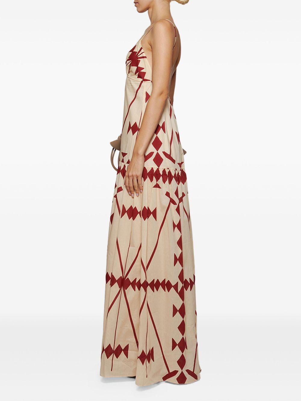 Zea Palm geometric-print dress Product Image