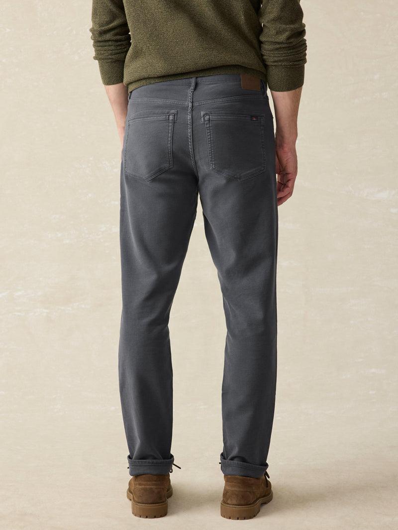 Stretch Terry 5-Pocket Pant - Navy Product Image