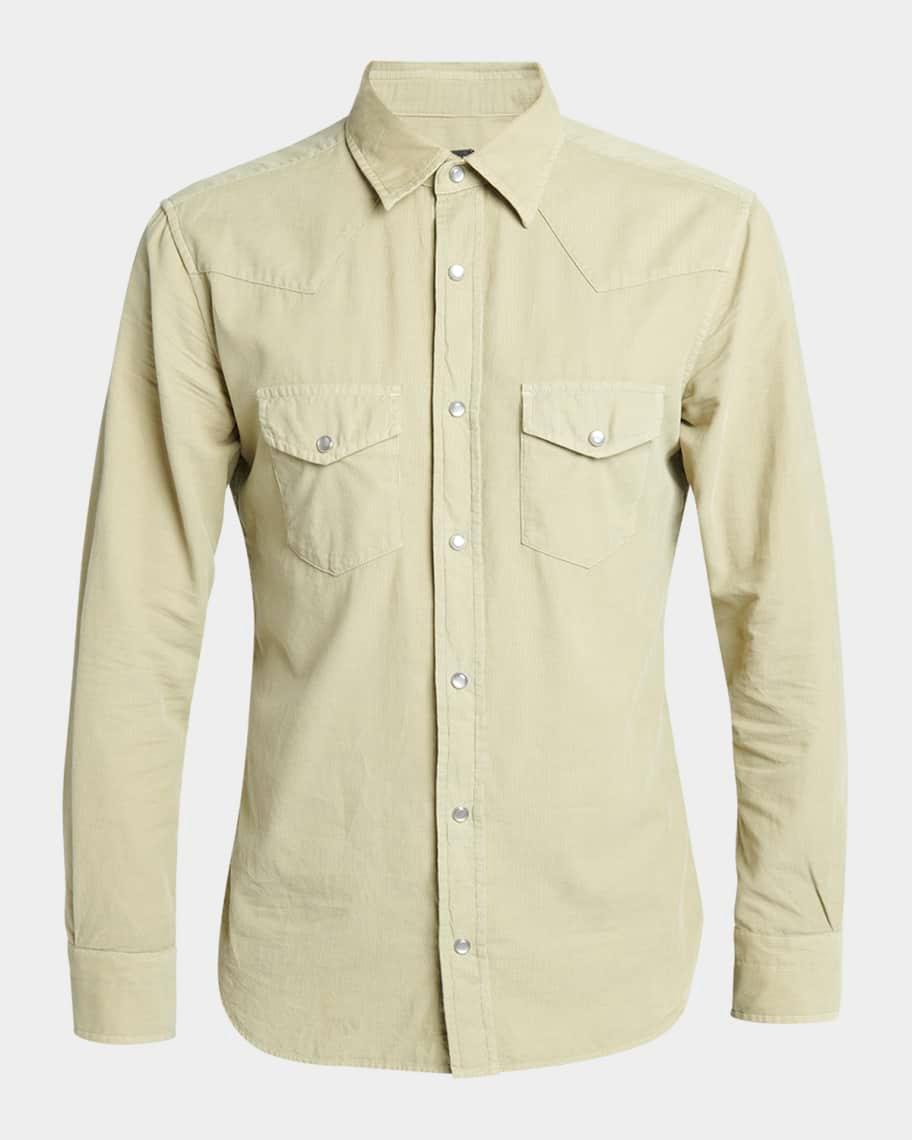 Mens Slim Fit Western Button-Down Shirt Product Image