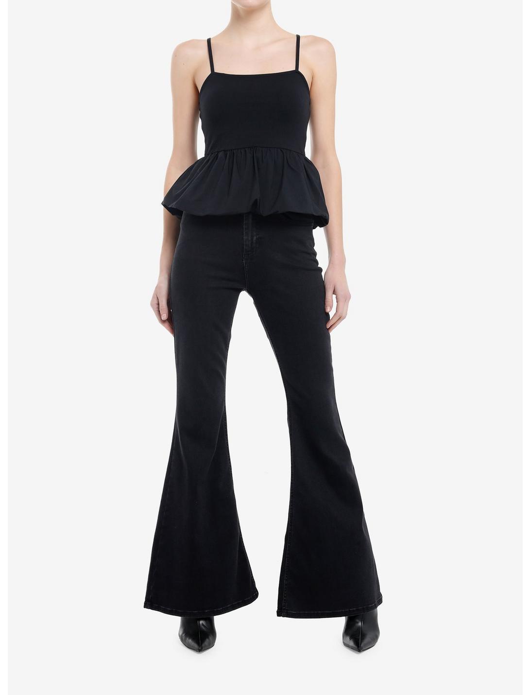 Black Peplum Cami Product Image