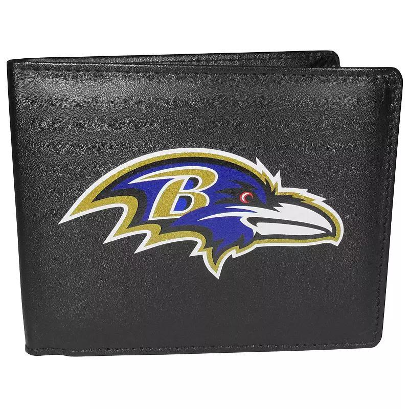 Men's Baltimore Ravens Leather Bi-Fold Wallet, Team Product Image