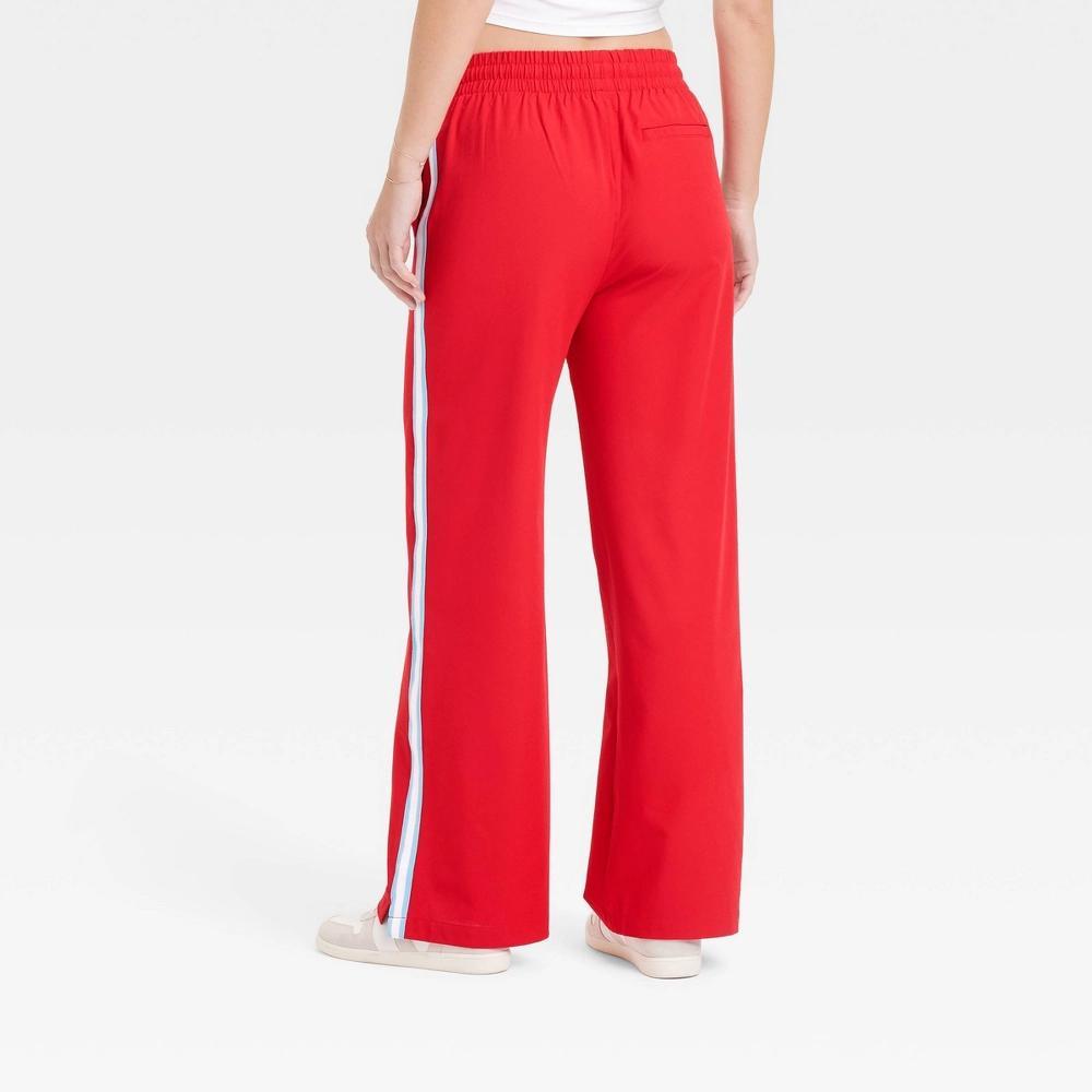 Womens Woven High-Rise Track Pants - All In Motion Red M Product Image