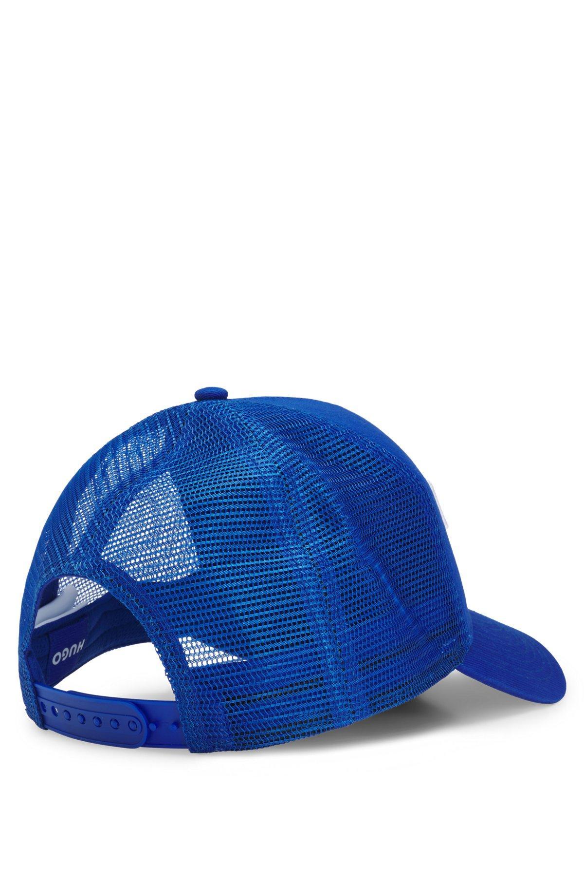 HUGO - Cotton-twill cap with embroidered logo - Light Blue Product Image