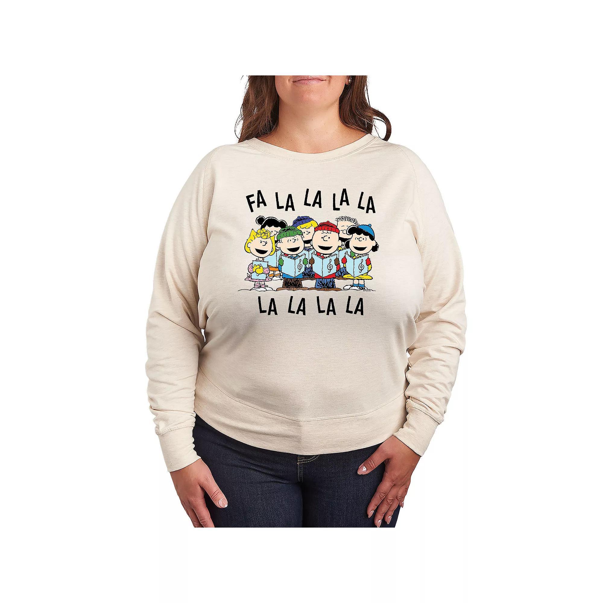 Womens Linework Cat French Terry Long Sleeve Tee, Girls Product Image
