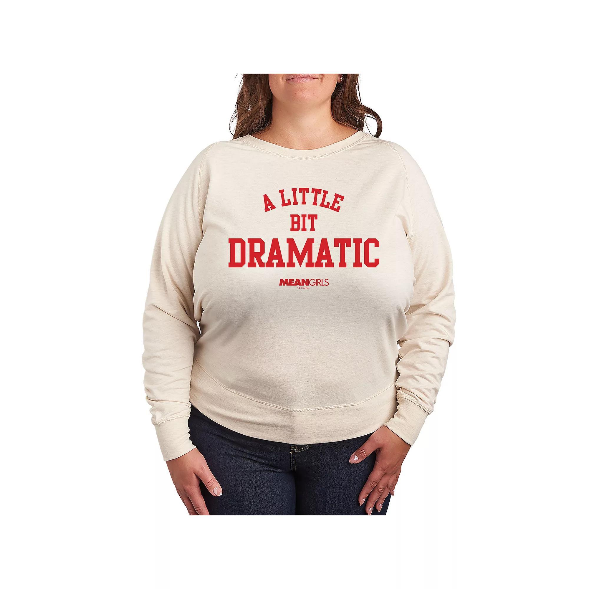 Plus Size Peanuts Snoopy Let It Snow French Terry Long Sleeve Tee, Womens Product Image
