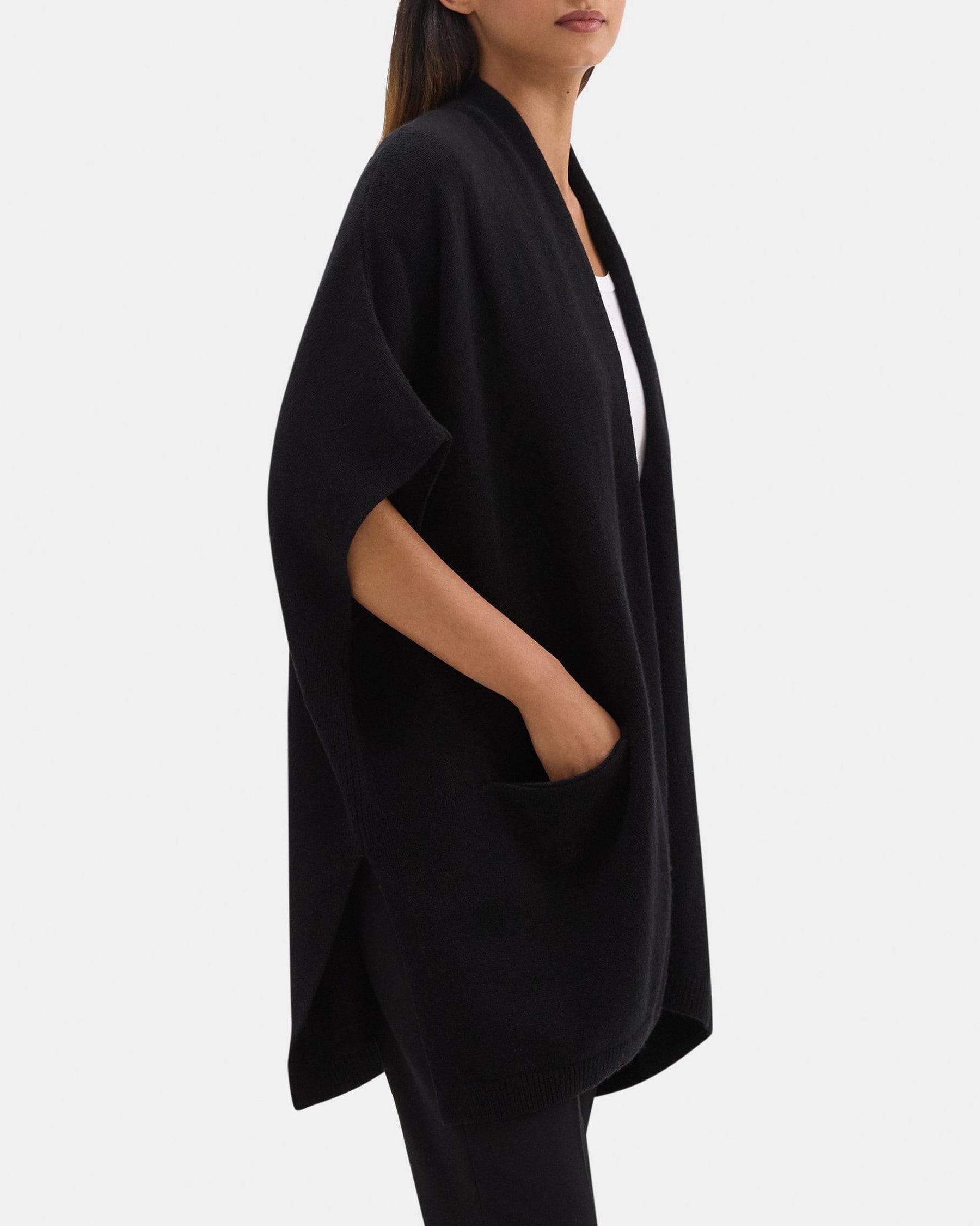 Knit Poncho in Wool-Cashmere Product Image