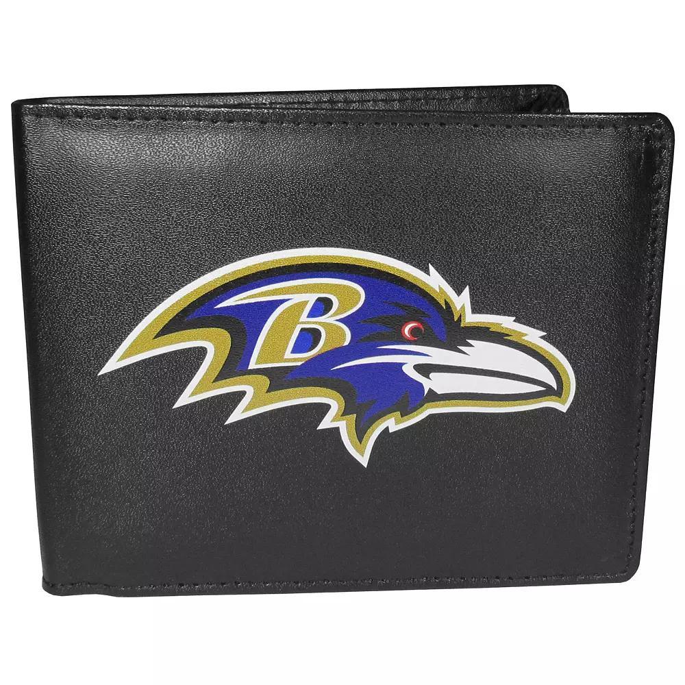 Men's Baltimore Ravens Leather Bi-Fold Wallet, Team Product Image