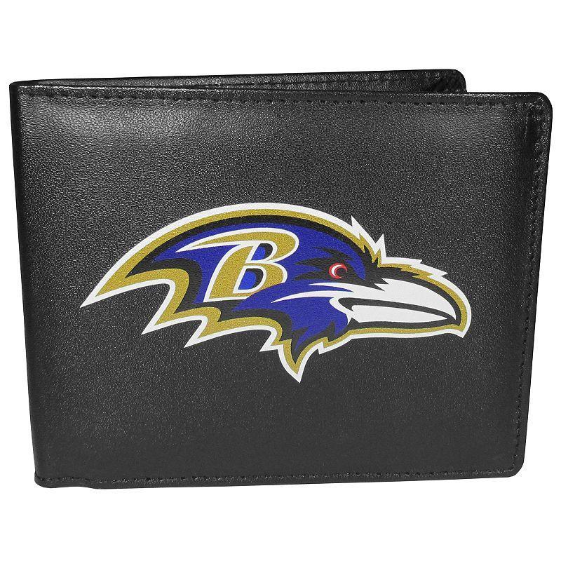 Men's Baltimore Ravens Leather Bi-Fold Wallet, Team Product Image