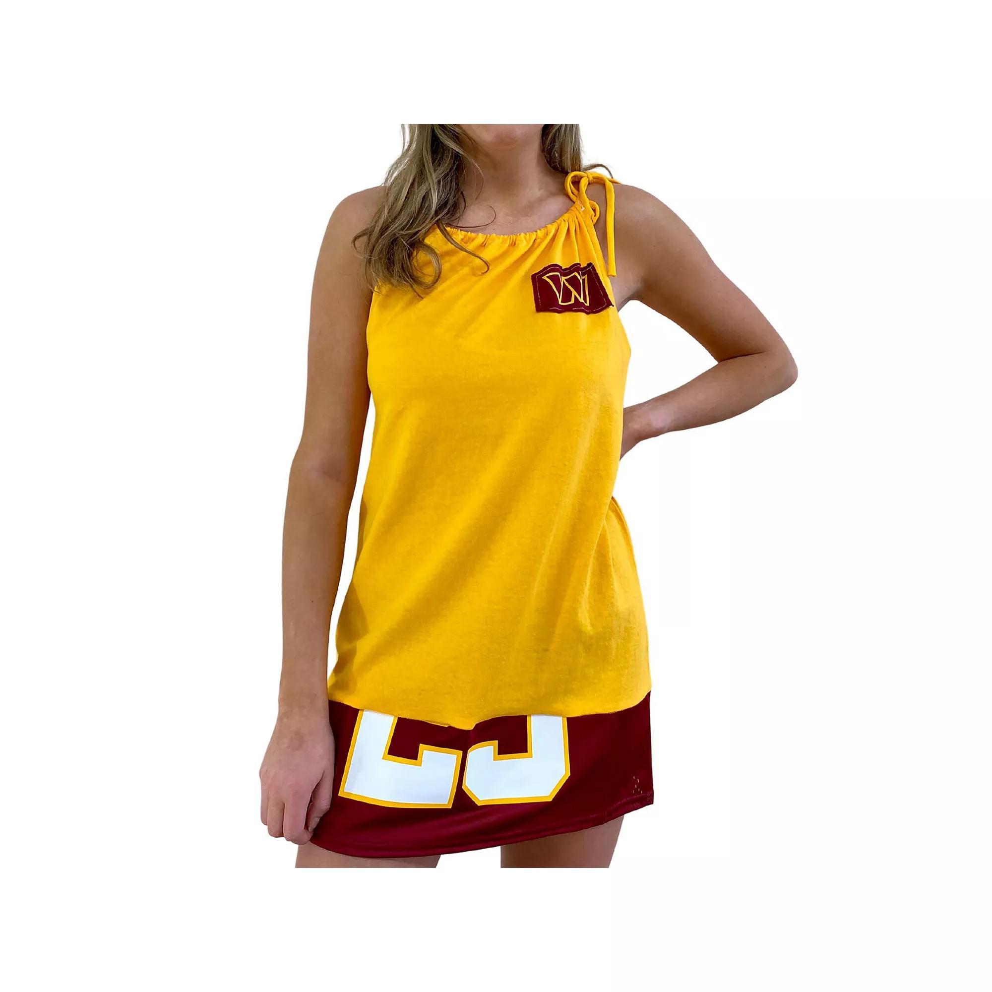 Women's Refried Apparel Gold Washington Commanders Sleeveless Tank Top Dress, Size: Medium, Wft Gold Product Image