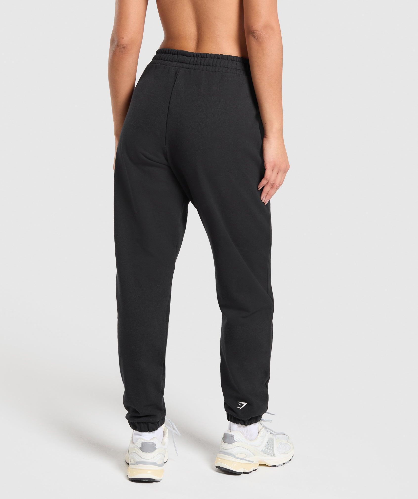 Gymshark Lifestyle Club Graphic Joggers - Black Female Product Image