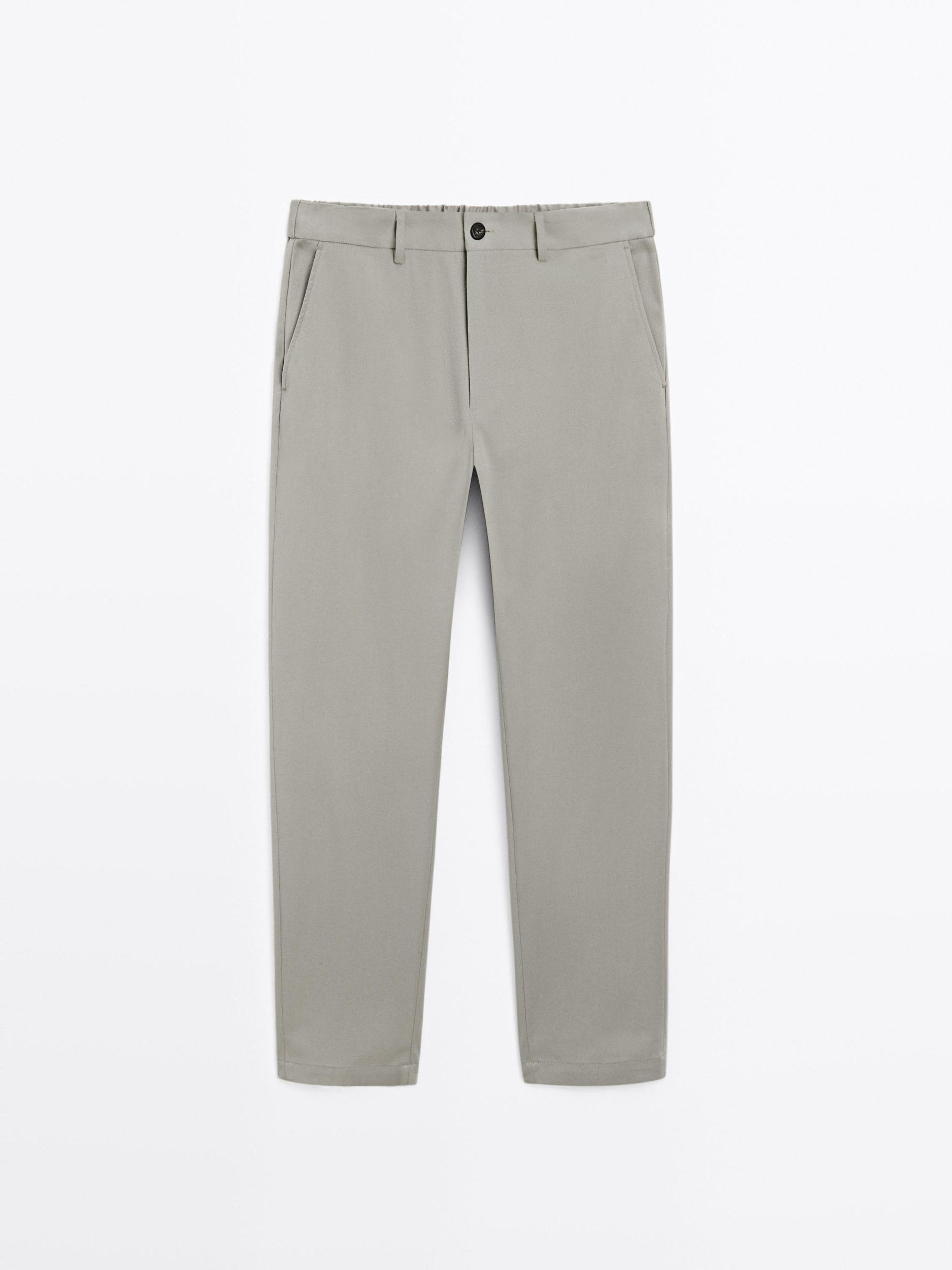 Cotton blend semi joggers Product Image