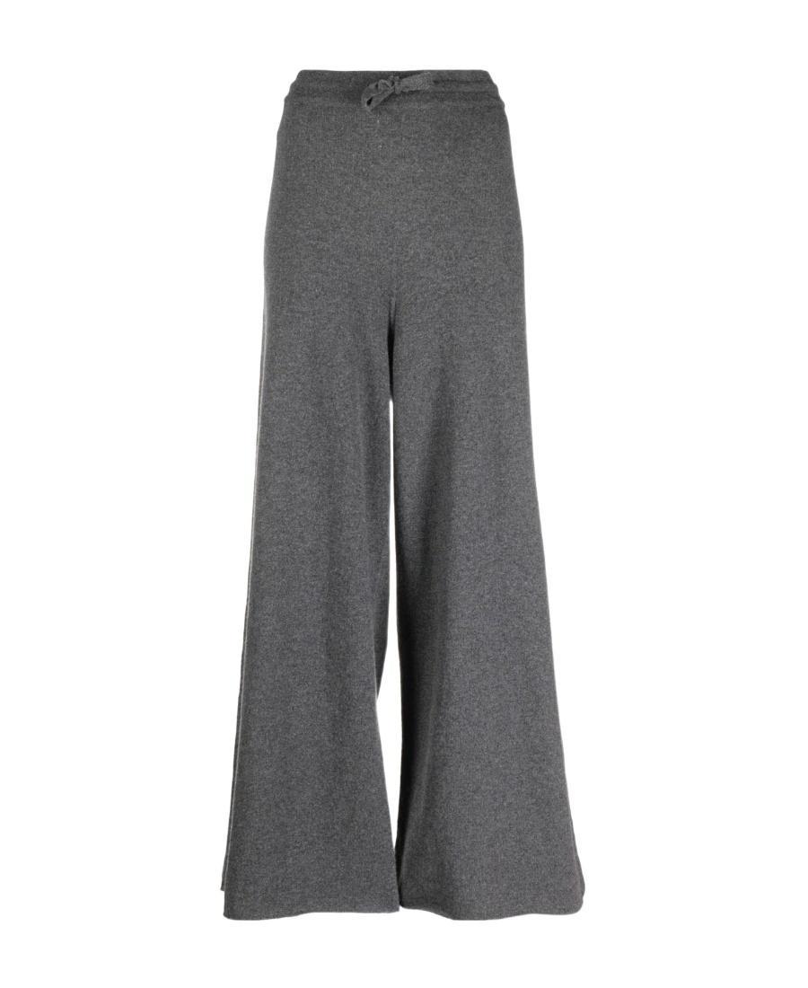 JIL SANDER Wide-leg Knitted Trousers In Black Product Image