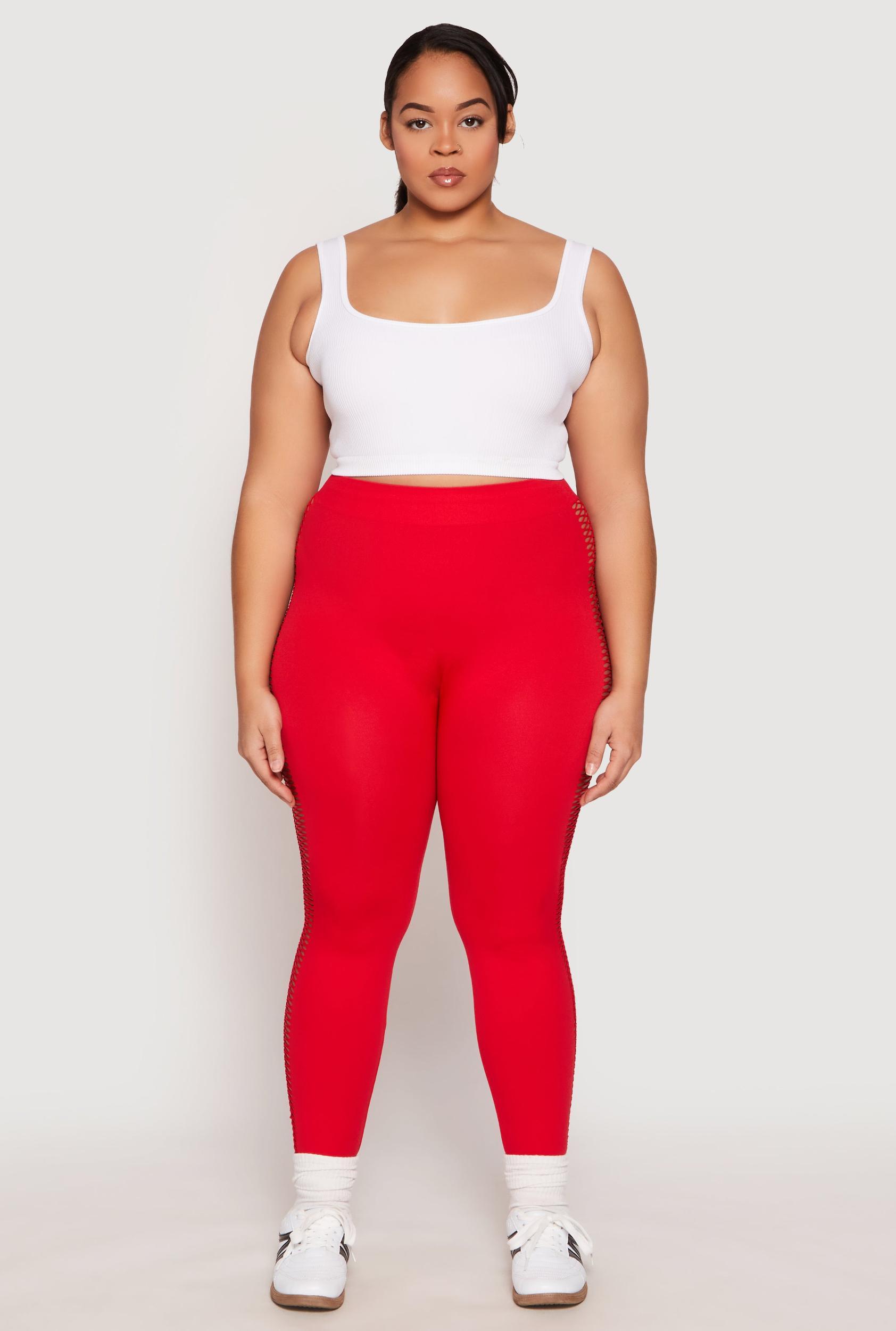 Womens Plus Size Seamless Cut Out Side Leggings Product Image