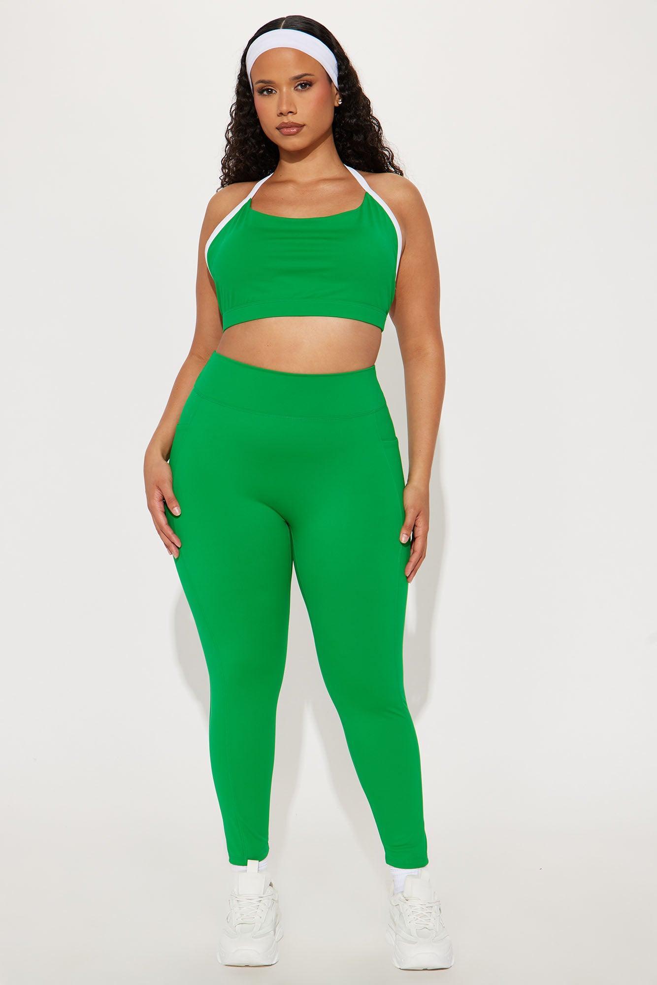 Tennis Club Active Legging - Kelly Green Product Image