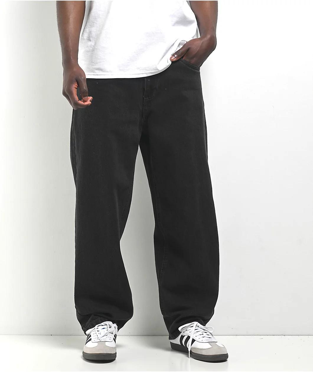 Empyre Shmutz Black Wash Loose Fit Skate Jeans Product Image