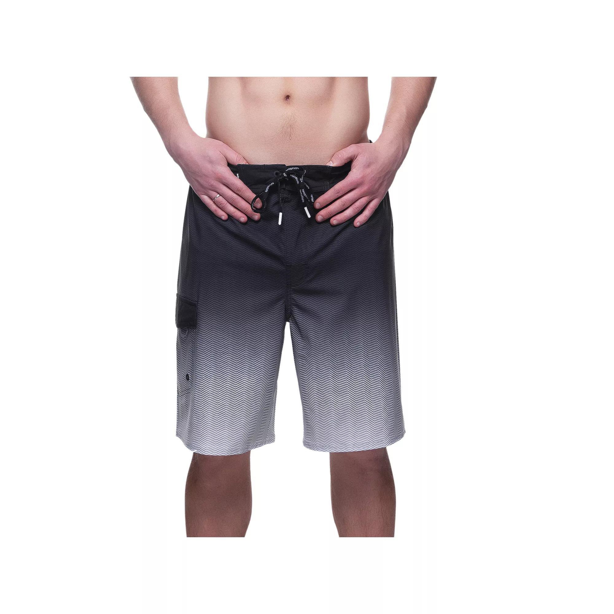 Men's Rokka&Rolla 9-in. Inseam Quick Dry Board Shorts, Size: Medium, Black Product Image