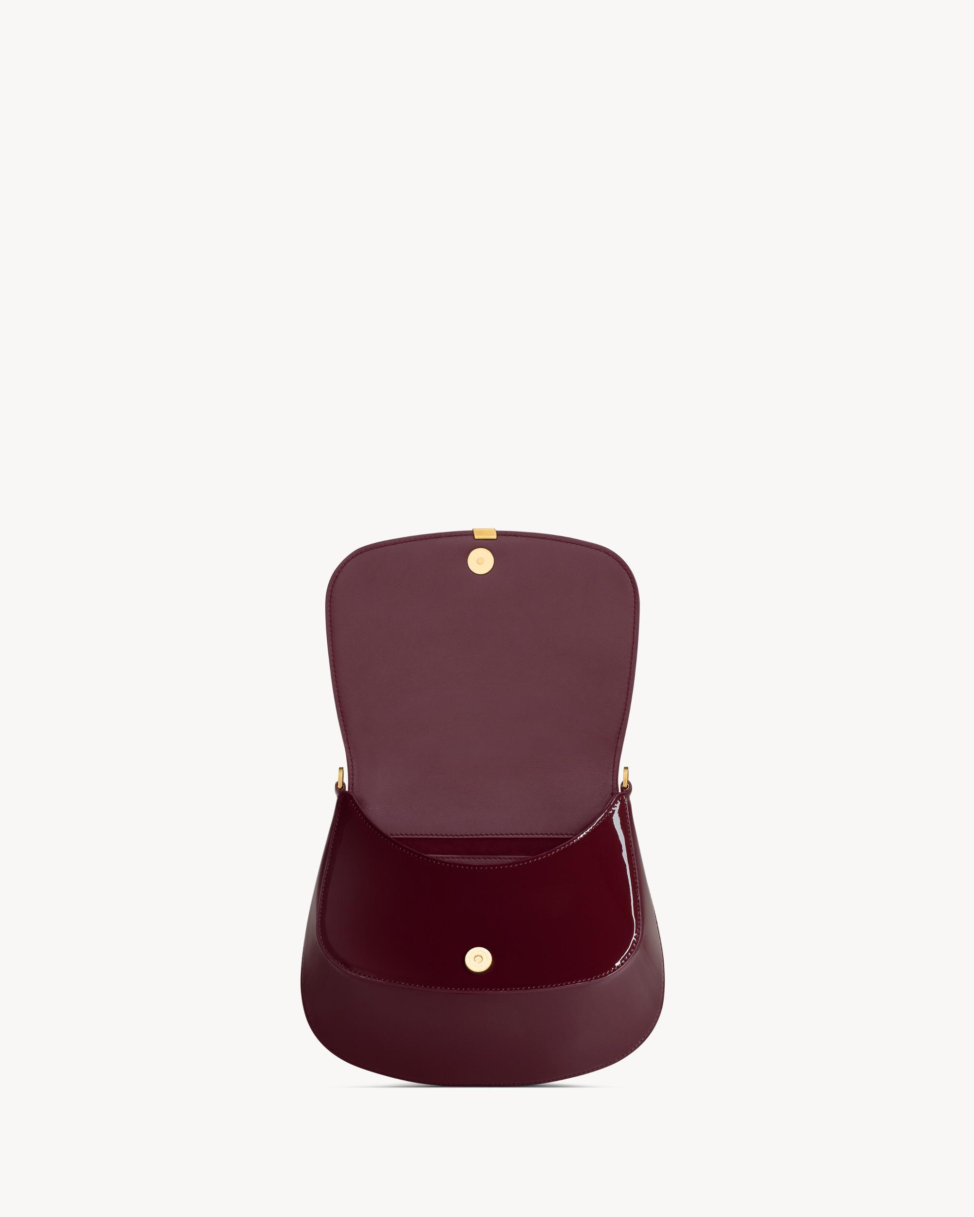 Mini VOLTAIRE TOP HANDLE bag in patent leather Product Image