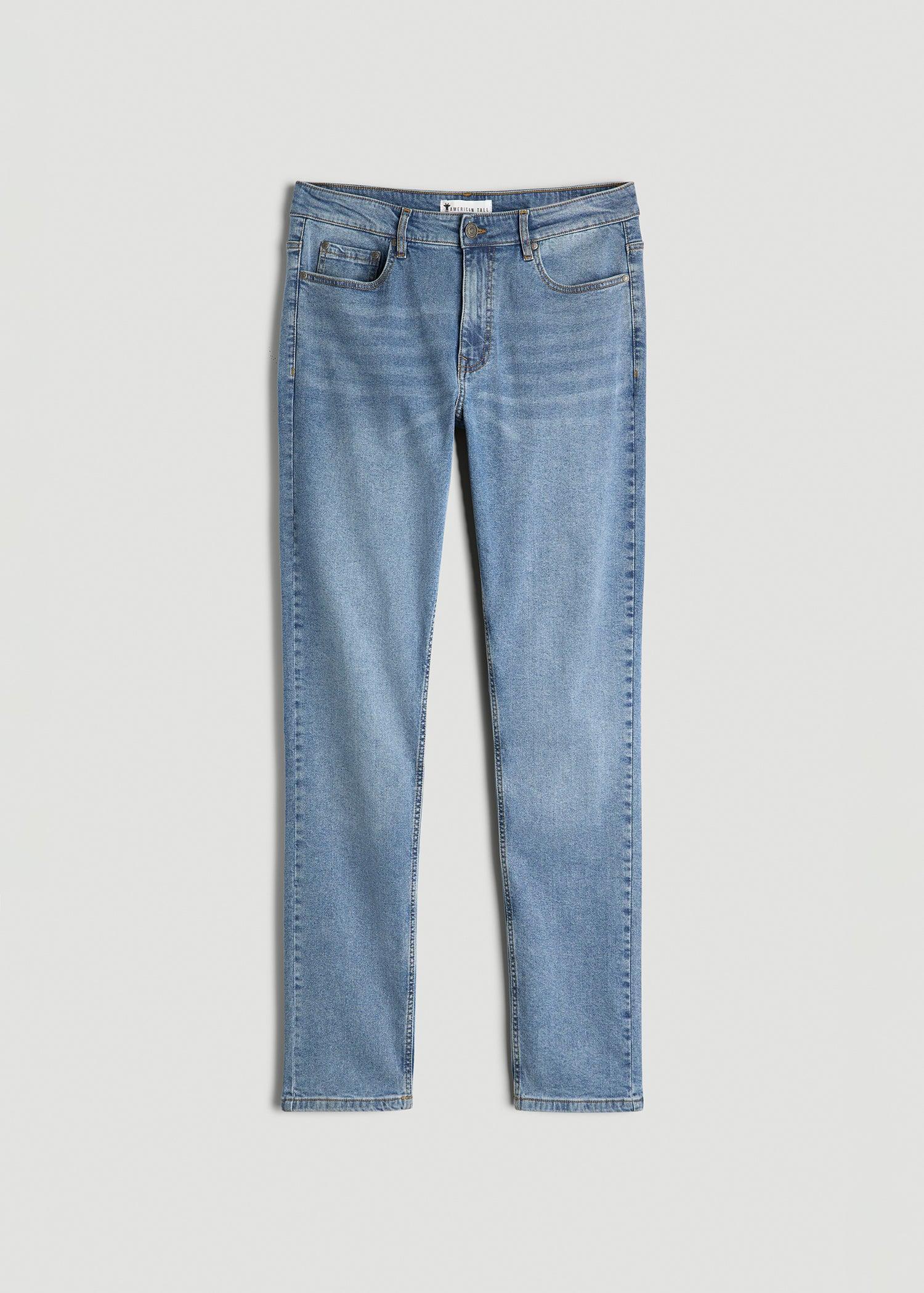 A.T. Basics Men's Dylan Slim Fit Jeans for Tall Men in Tufts Blue Product Image