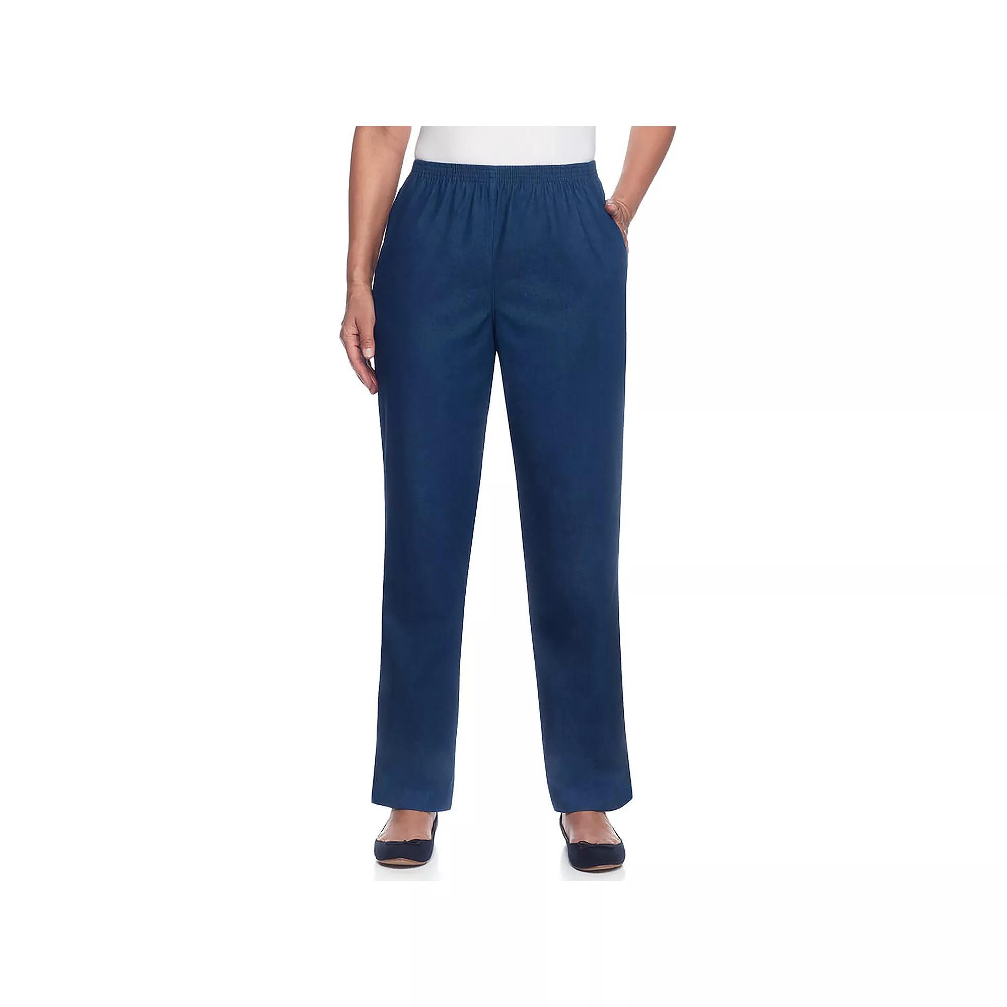 Petite Alfred Dunner Proportioned Pants, Womens Blue Product Image