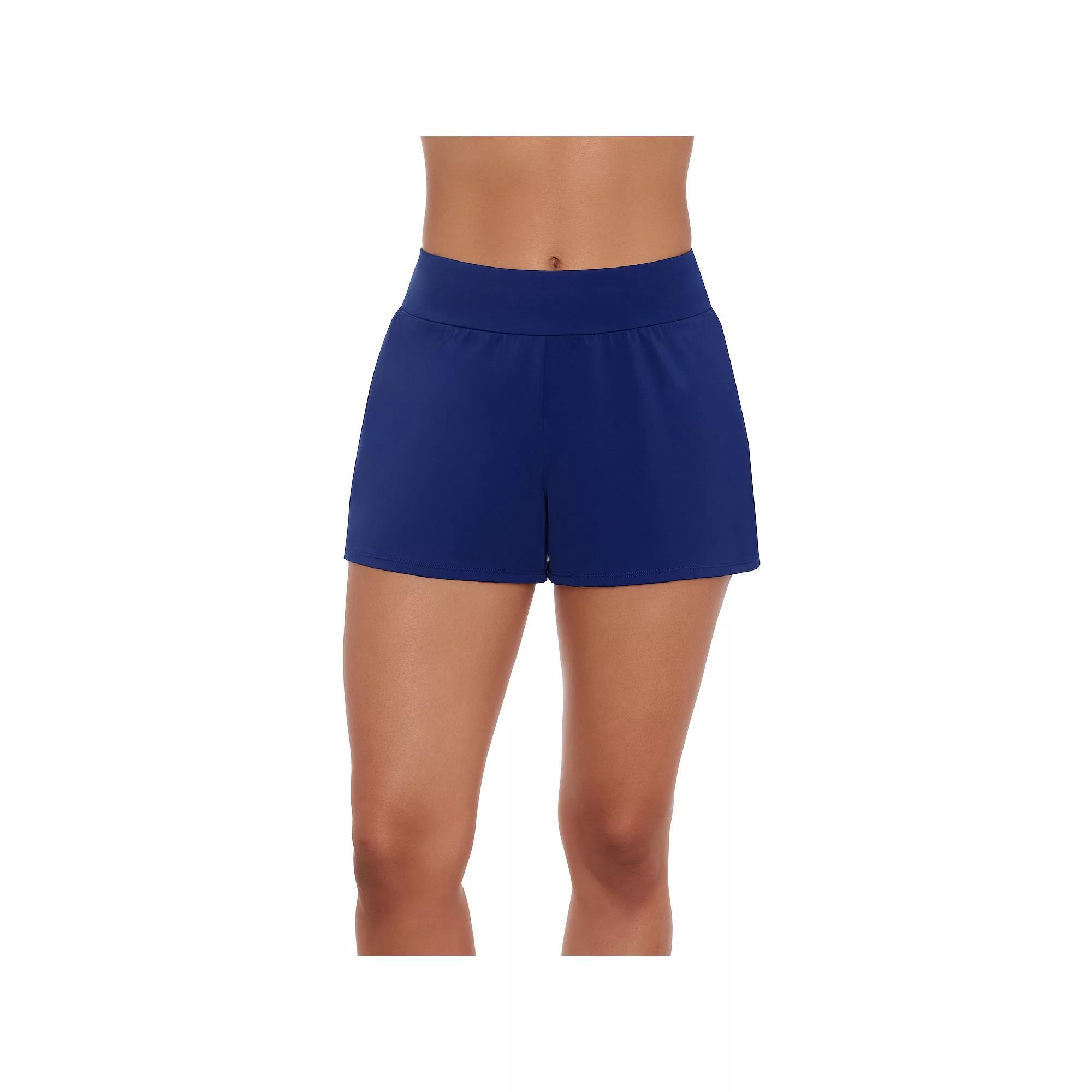 Women's Bal Harbour Tummy Control Swim Shorts, Size: Small, Blue Product Image