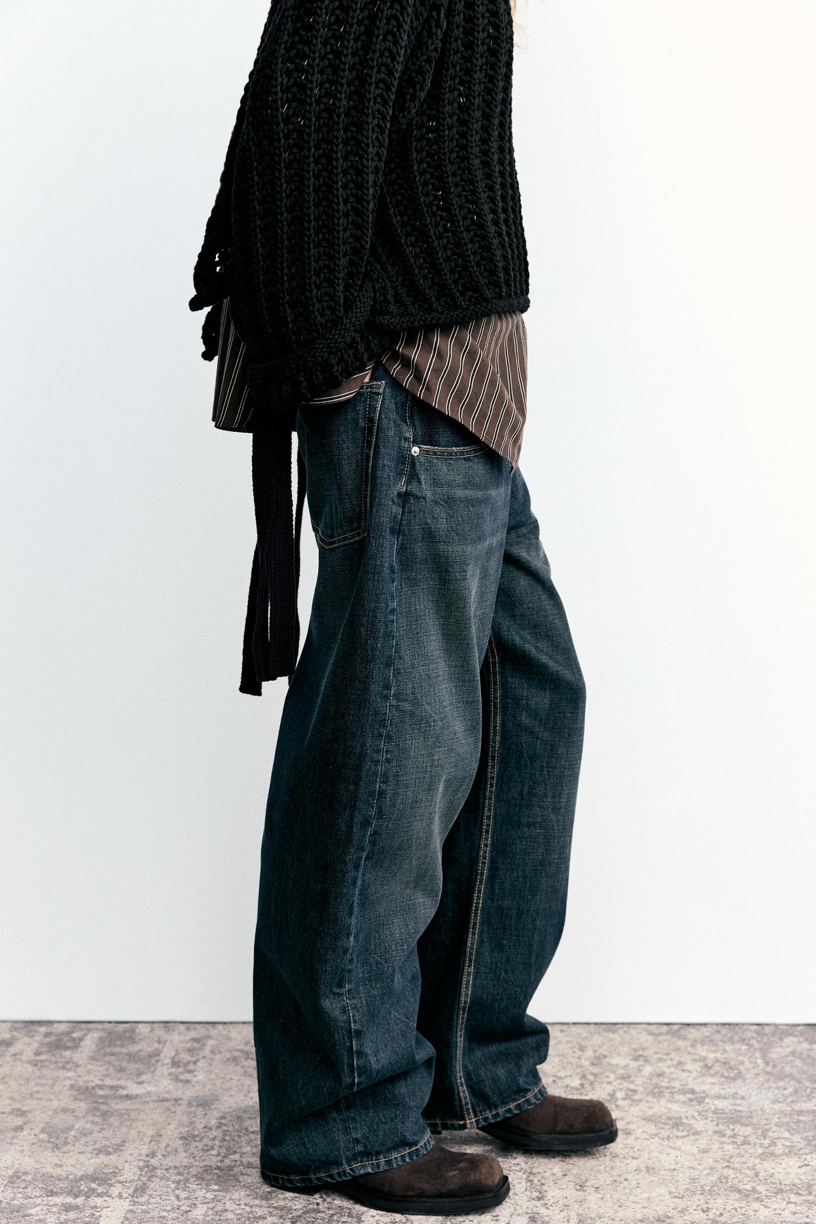 MID WAIST TRF BALLOON JEANS Product Image