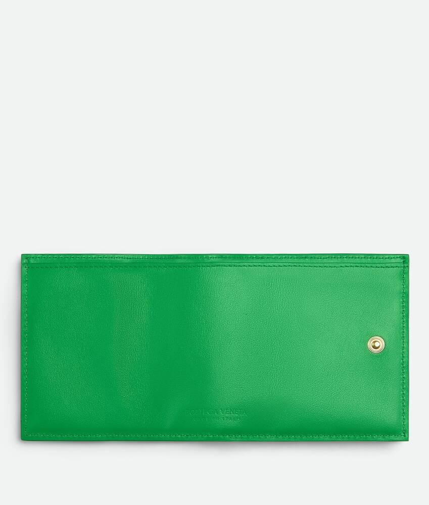 Women's Intrecciato Tiny Tri-Fold Wallet in Parakeet Product Image