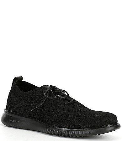 Cole Haan Mens 2.ZERGRAND Wingtip Oxford Shoes - Black Size 12 Product Image