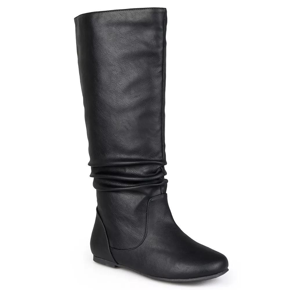 Journee Jayne Women's Knee-High Boots, Girl's, Size: 7.5 Medium XWc, Black Product Image