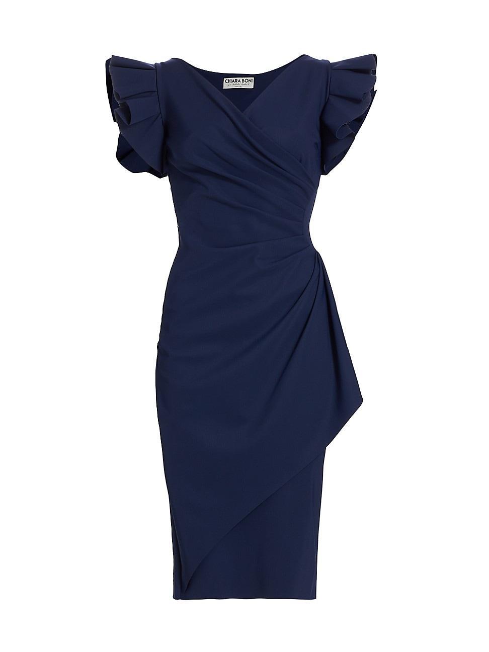 Womens Beaurisse Ruffled Sheath Dress Product Image