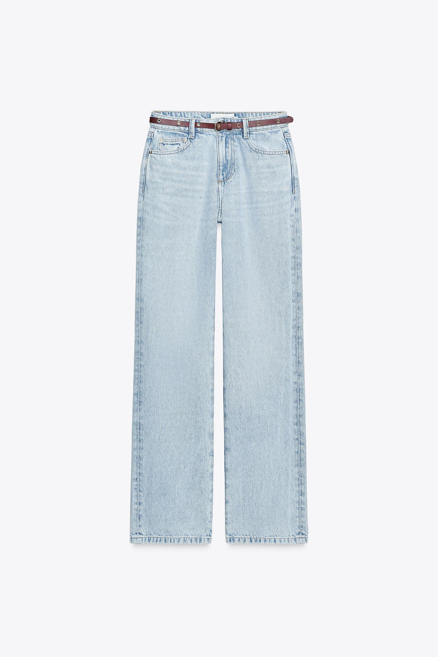 Z1975 HIGH-WAISTED REGULAR FIT JEANS WITH BELT Product Image