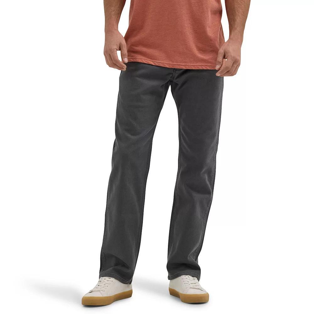 Men's Wrangler Peak Comfort Regular Fit Twill Pants, Size: 36X29, Asphalt Product Image