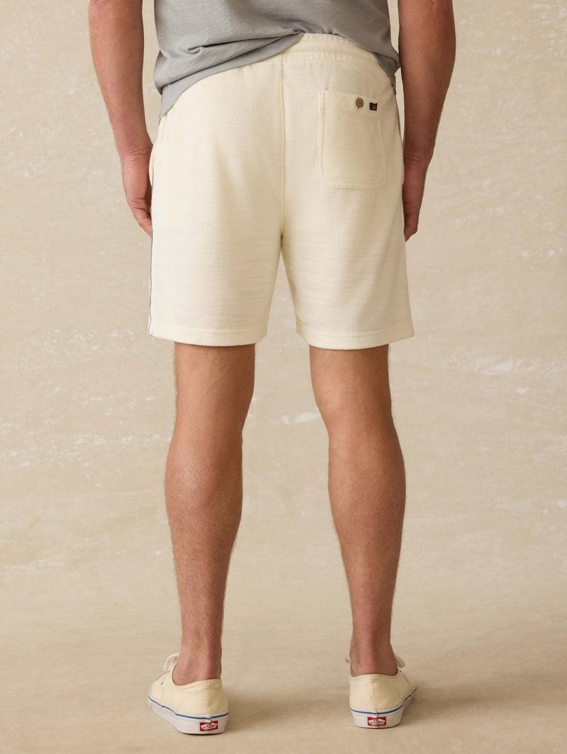 Cabana Towel Terry Sweatshort - Vintage White Product Image