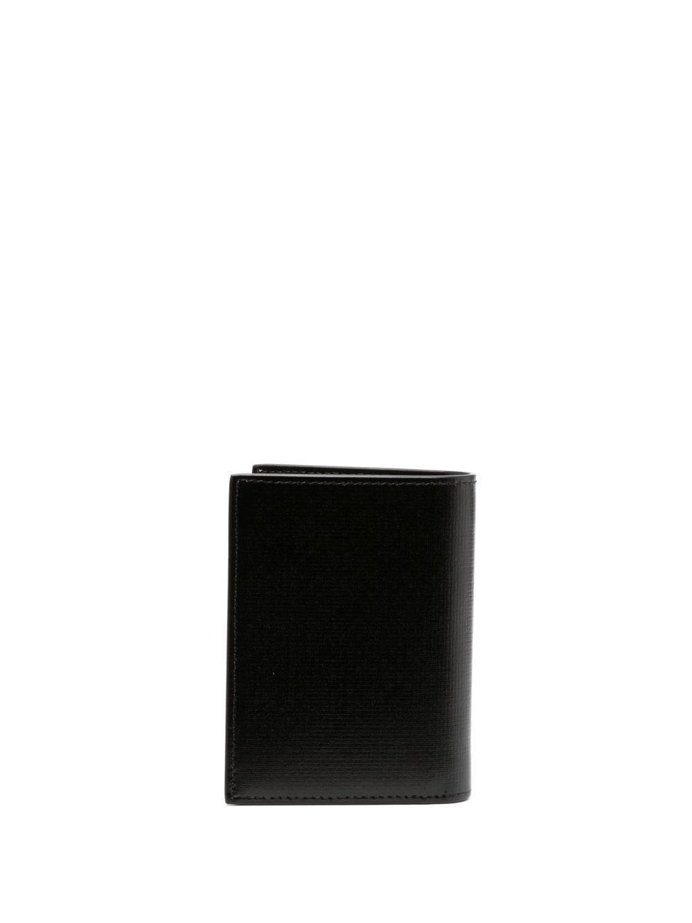 logo-print leather wallet  Product Image