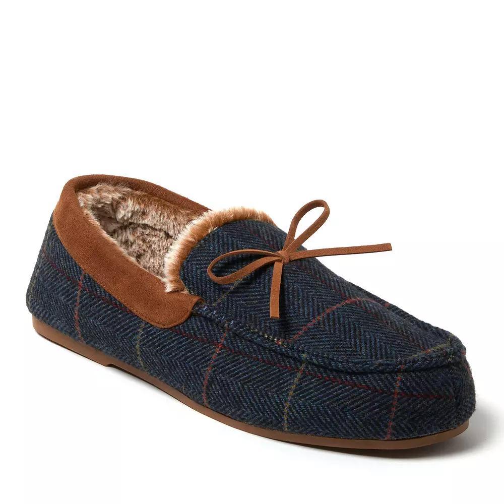 Dearfoams Atlas Men's Plaid Driving Moccasins, Size: Medium, Brown Product Image